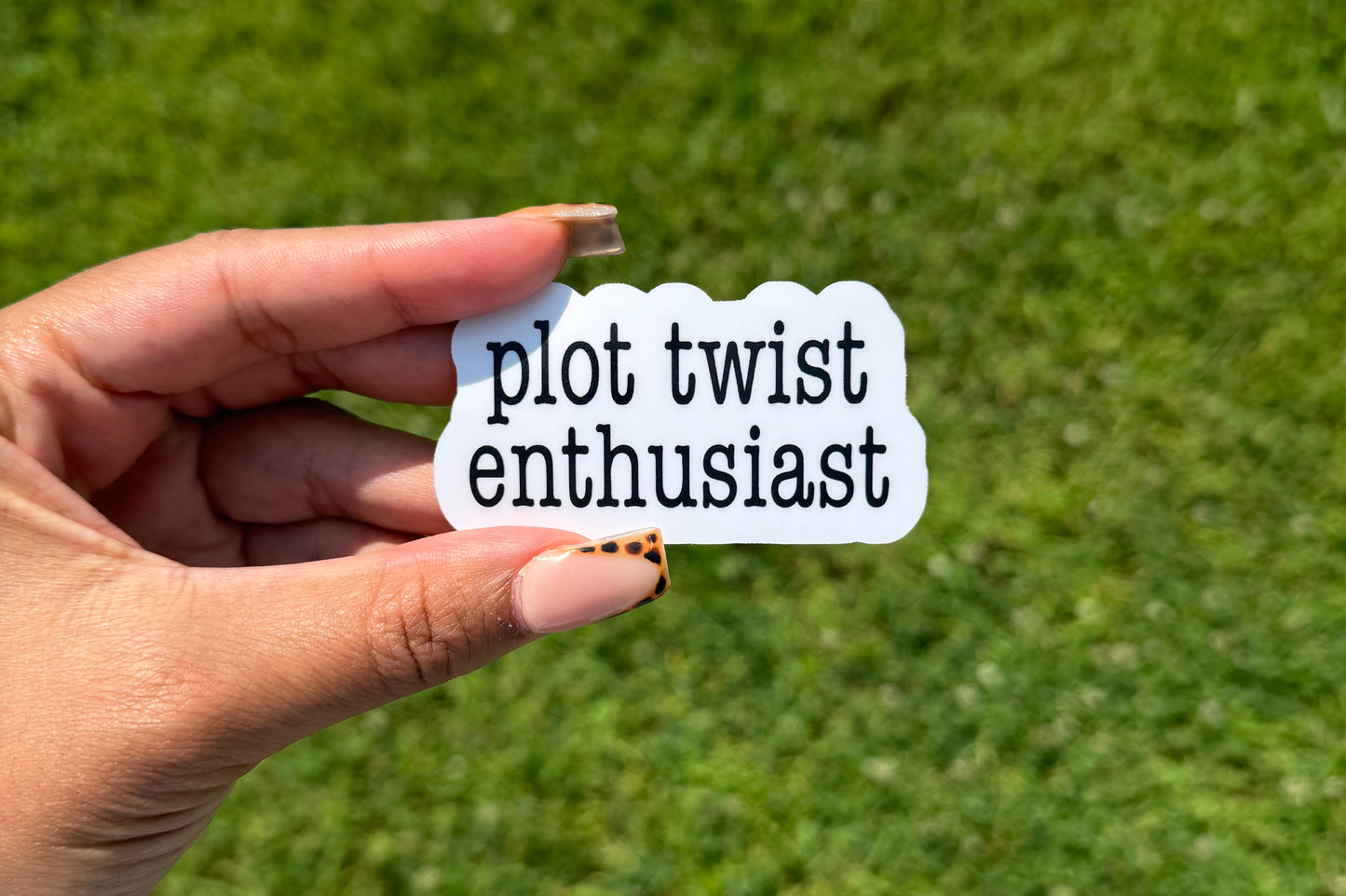 Plot Twist Enthusiast- Bookish Sticker