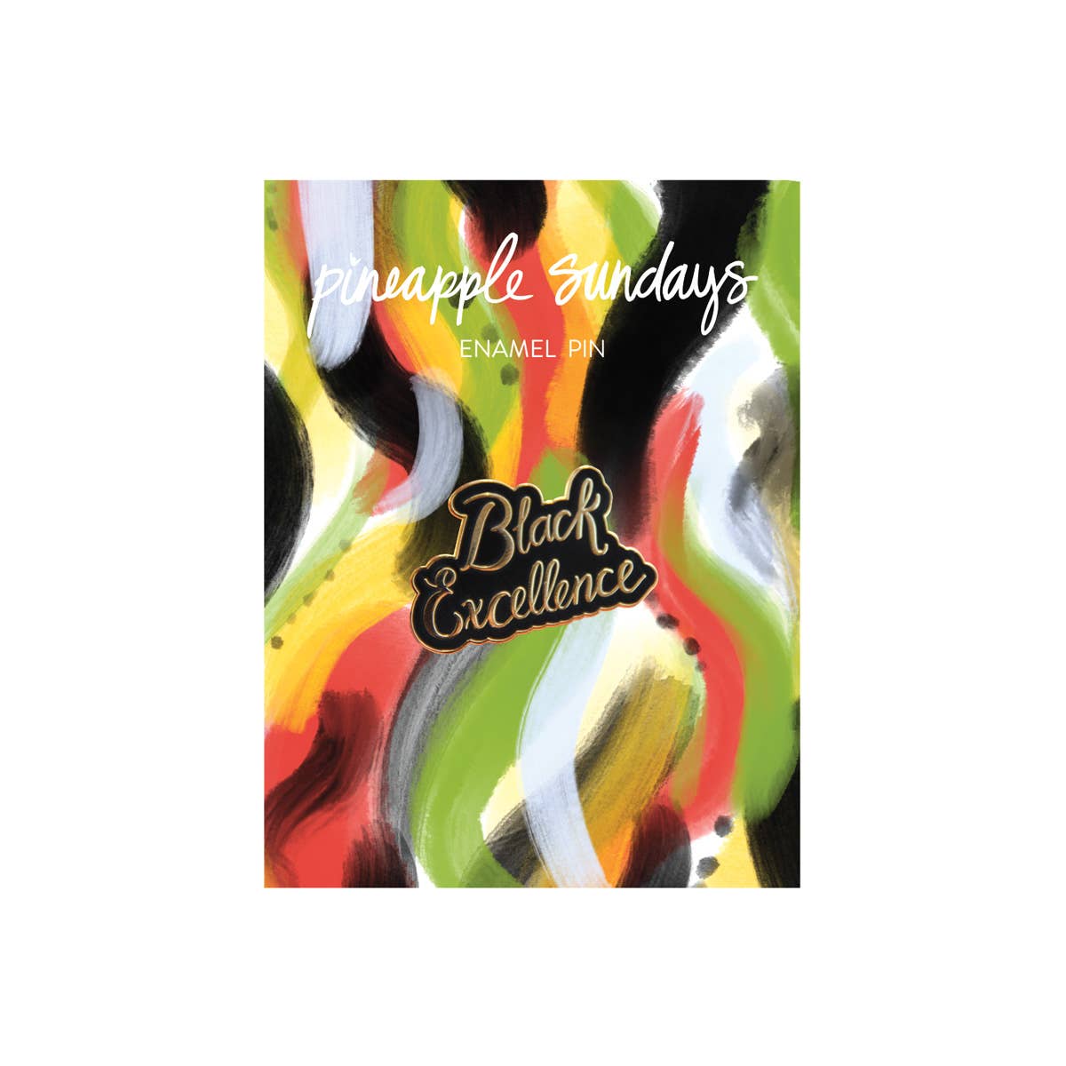 Black Excellence Enamel Pin