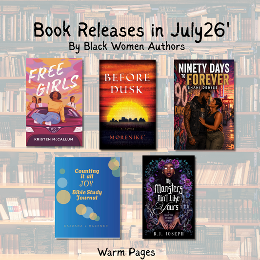 July 26' Book Releases by Black Women Authors
