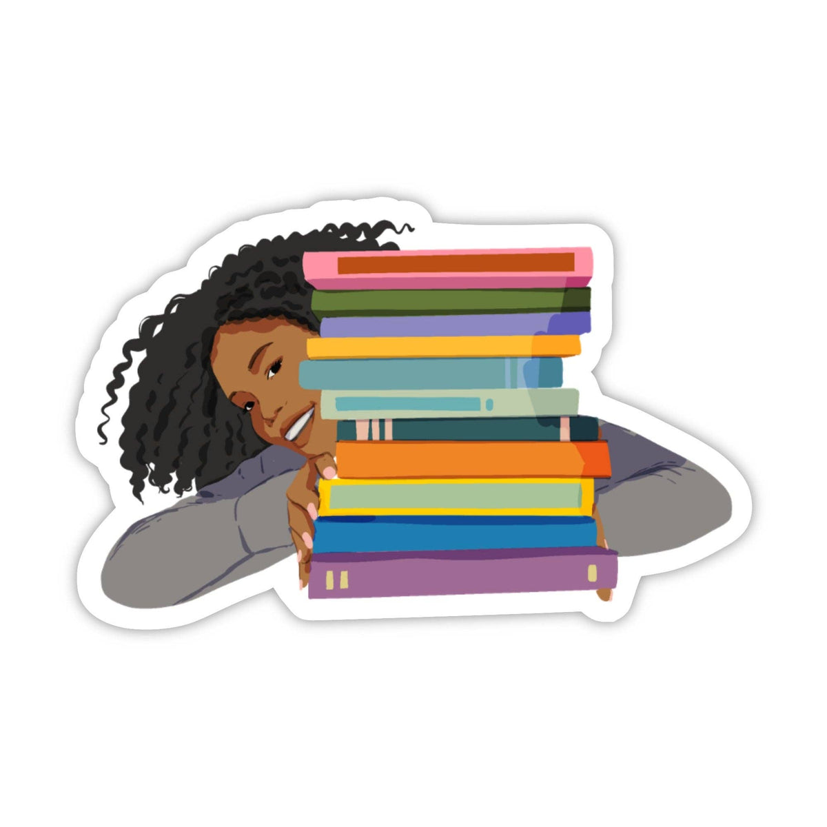 Book Stack Love Sticker
