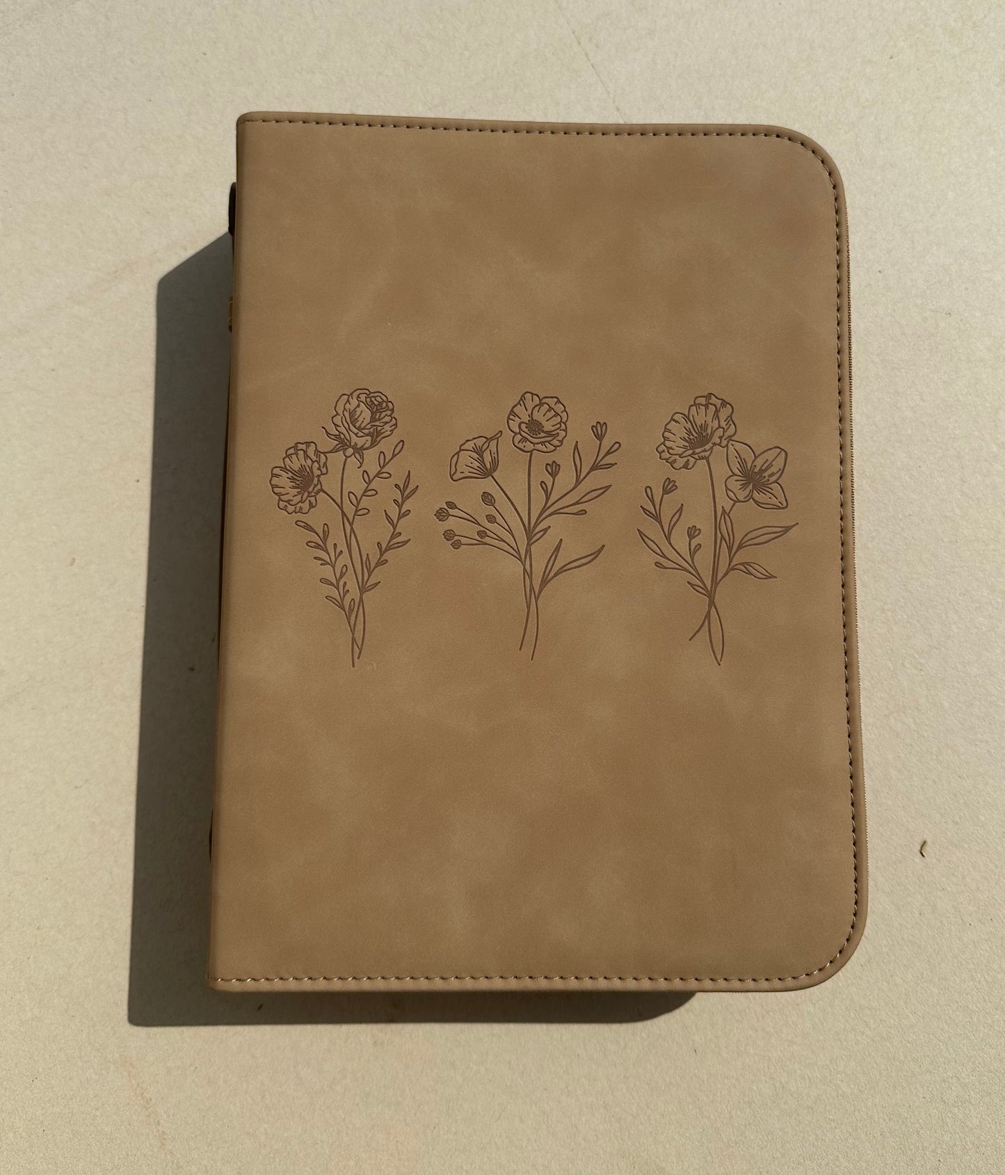 Trio Floral Bible Case Cover
