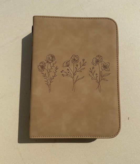 Trio Floral Bible Case Cover