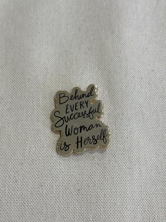 Successful Woman Enamel Pin