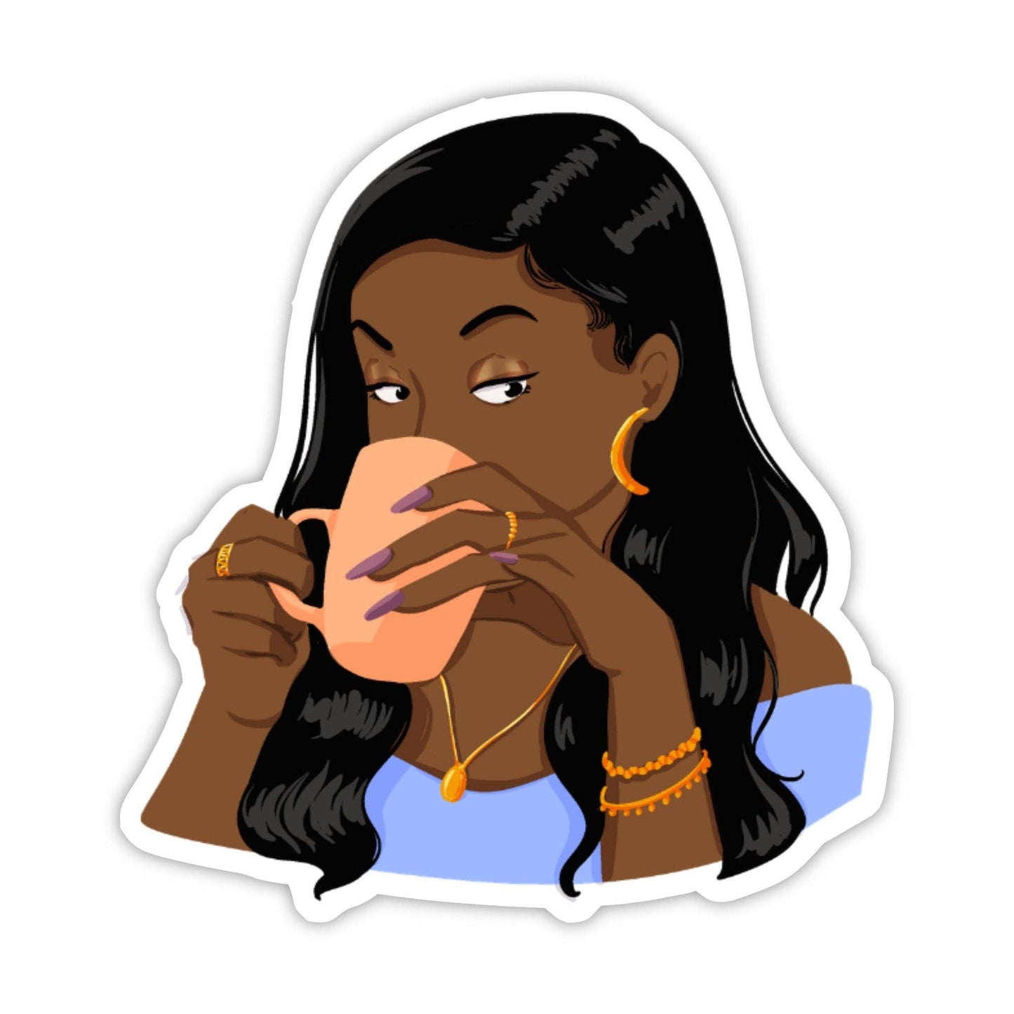 Sips Tea Sticker
