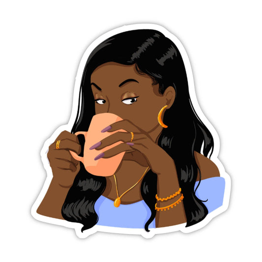 Sips Tea Sticker