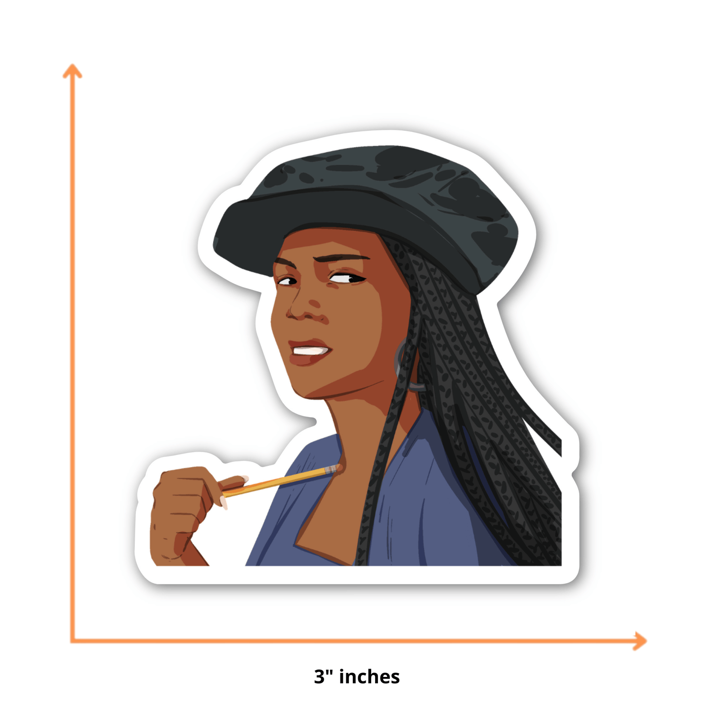 Justice Side Eye Sticker