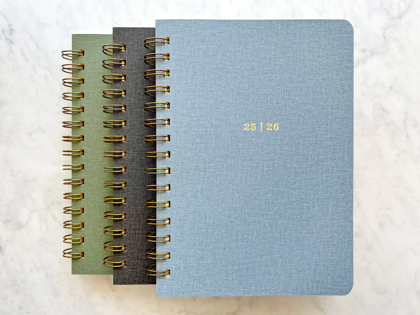 12-Month Planner, Blue Bookcloth: Jan-Dec 2026