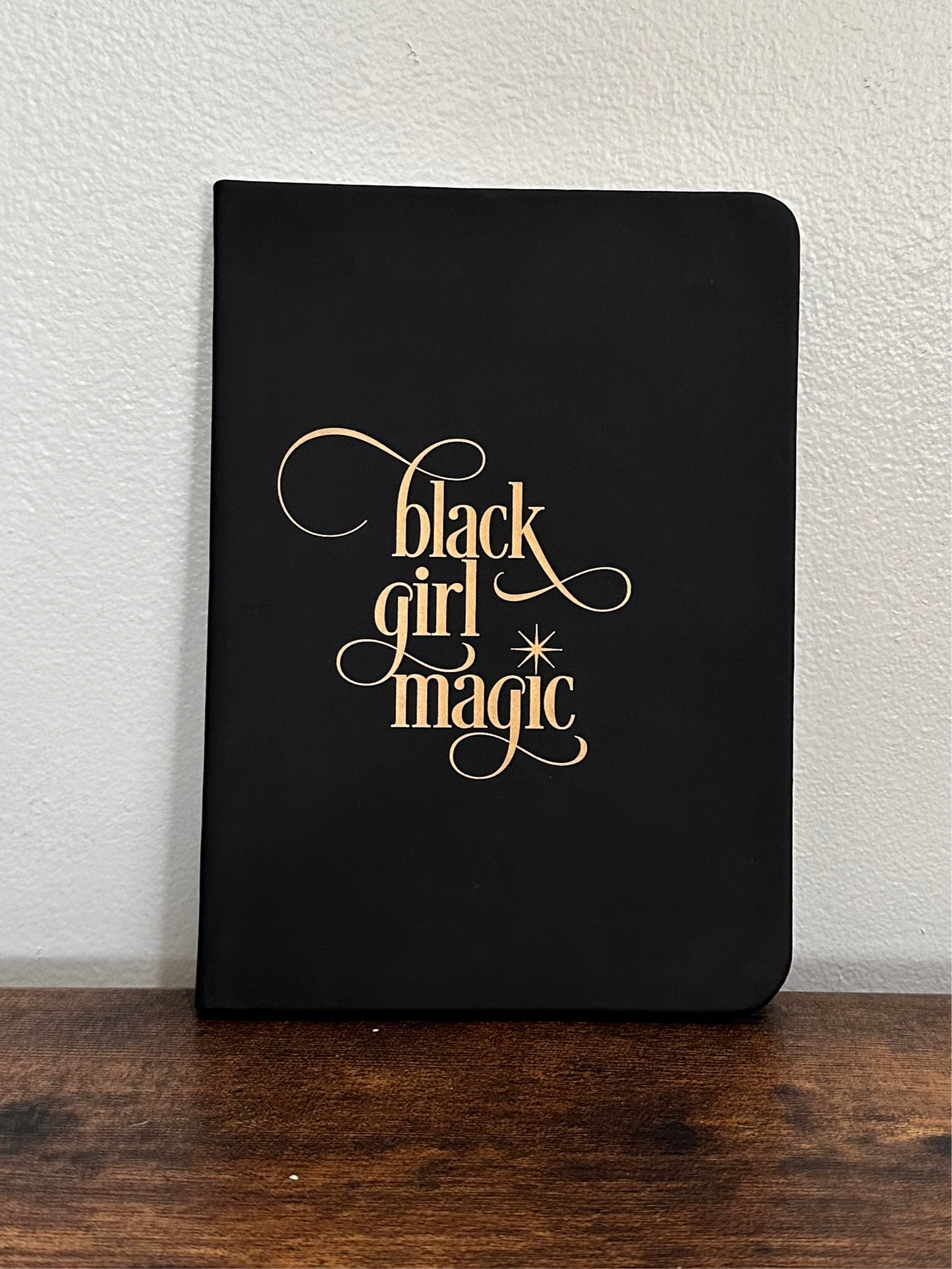 Black Girl Magic Notebook - soft leather cover