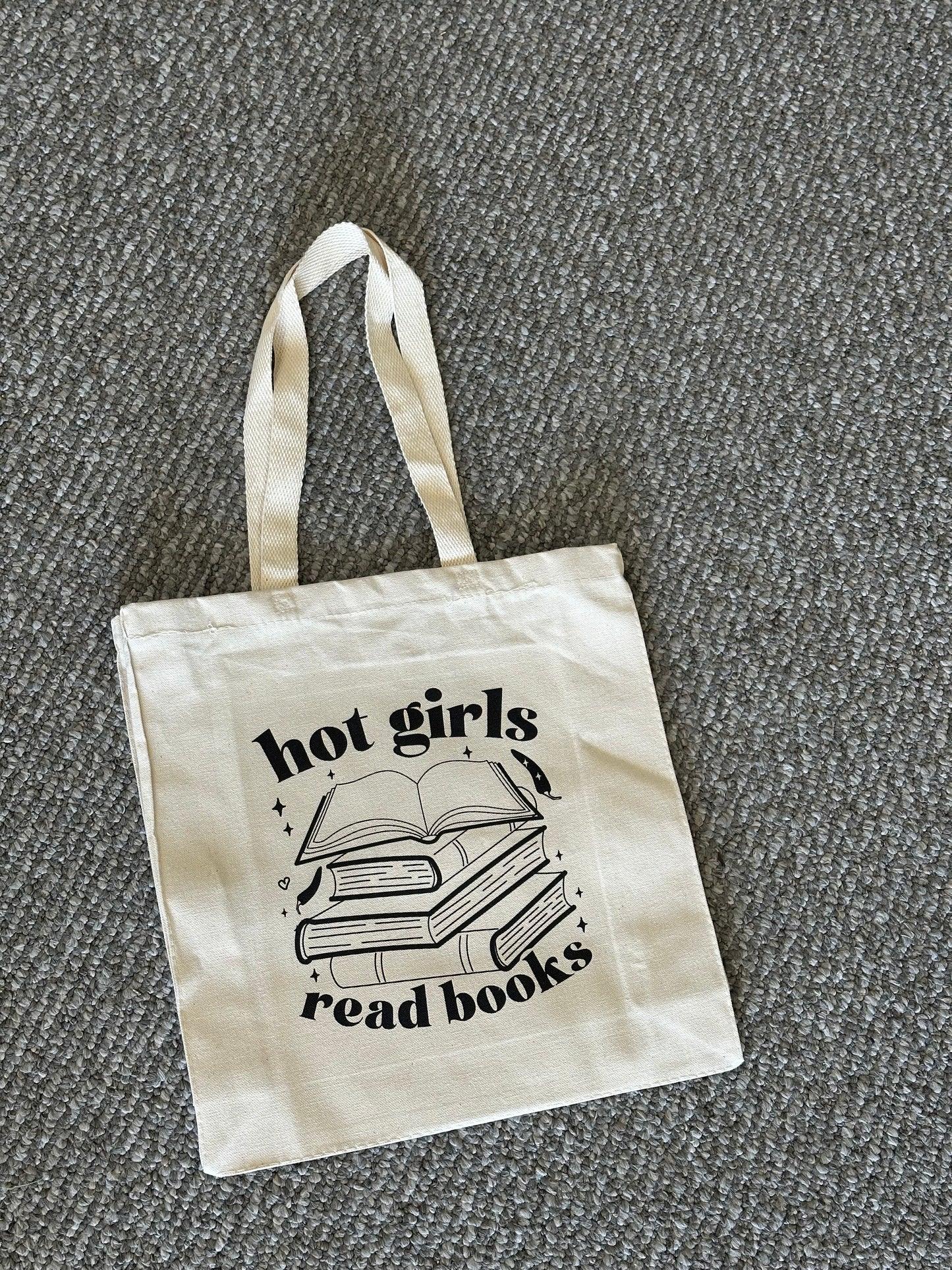 Hot Girls Read Bookish Canvas Tote Bag