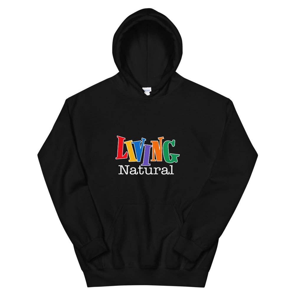 Living Natural Unisex Hoodie: Black