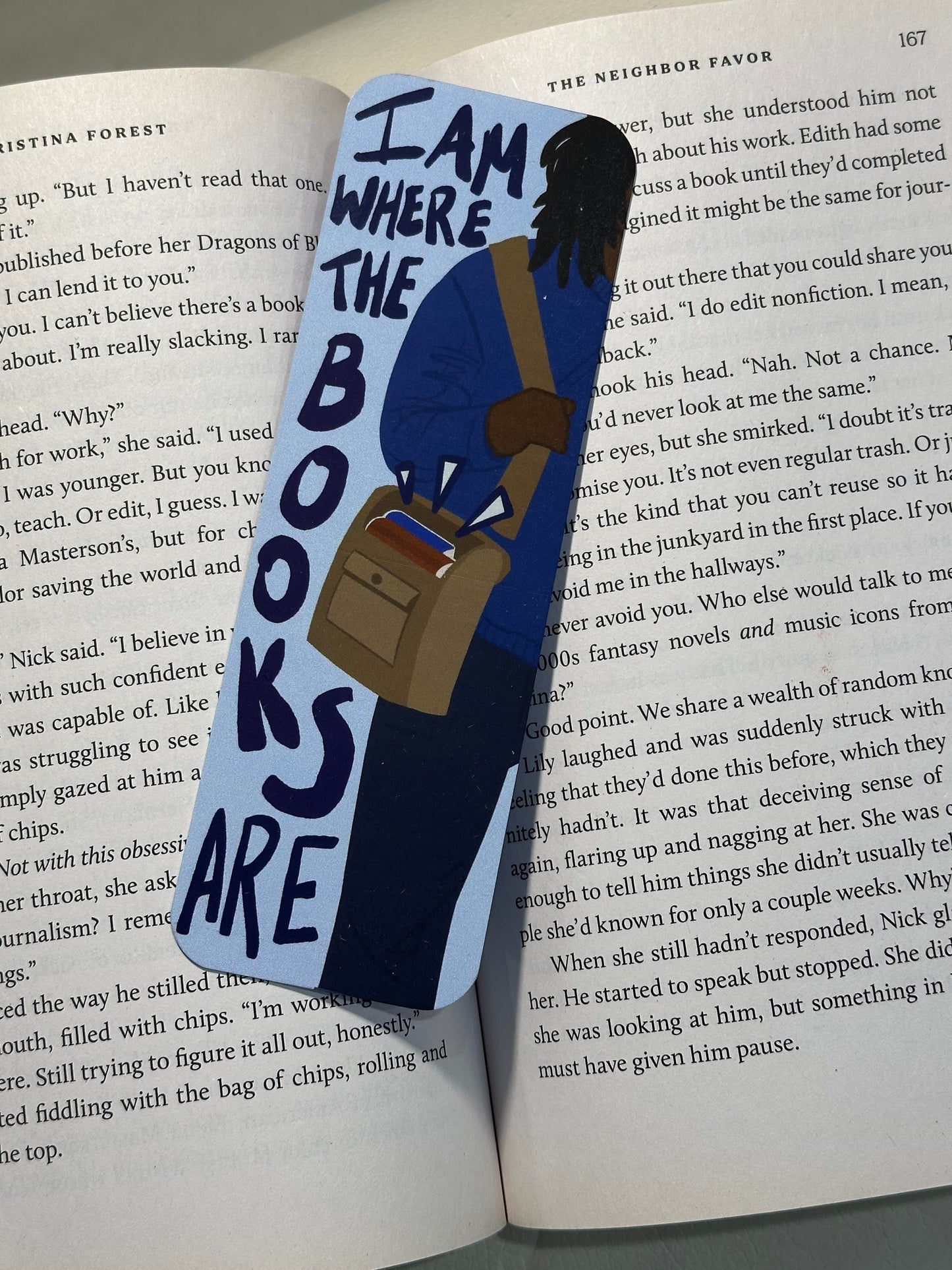 I Am Where The Books Are Bookmark