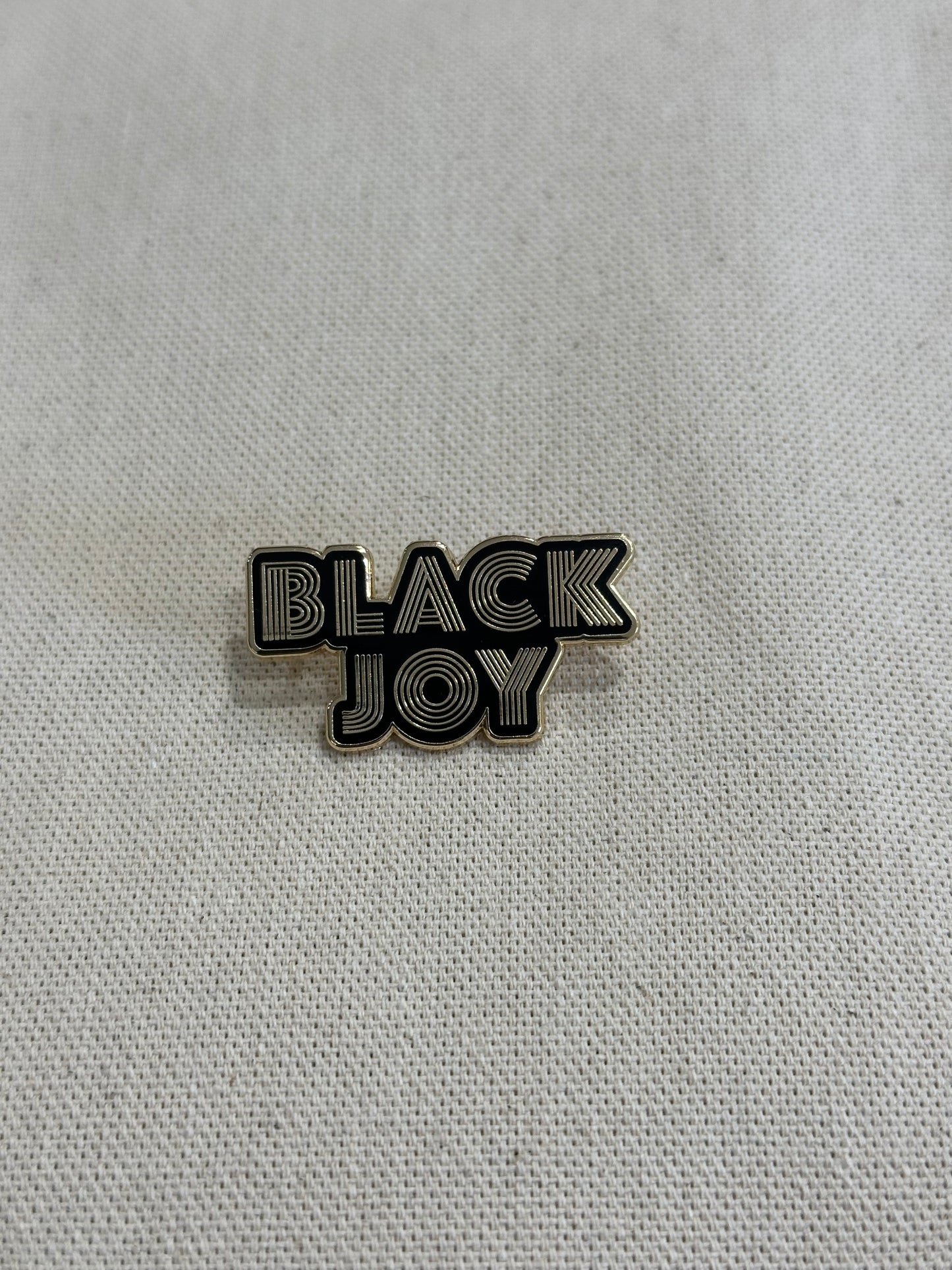 Black Joy Enamel Pin