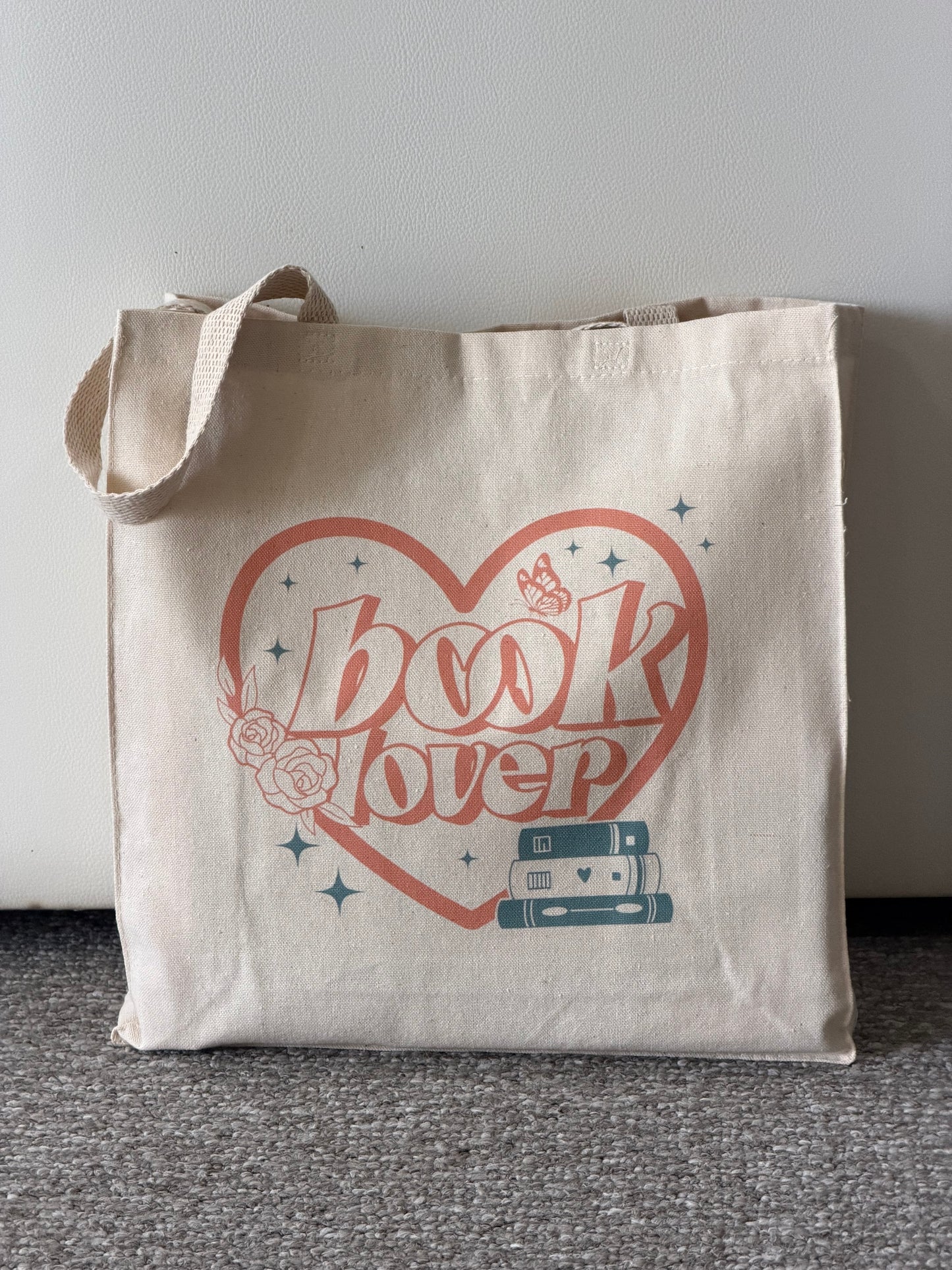 Book Lover Bookish Library Canvas Tote Bag