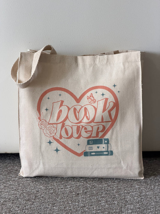 Book Lover Bookish Library Canvas Tote Bag
