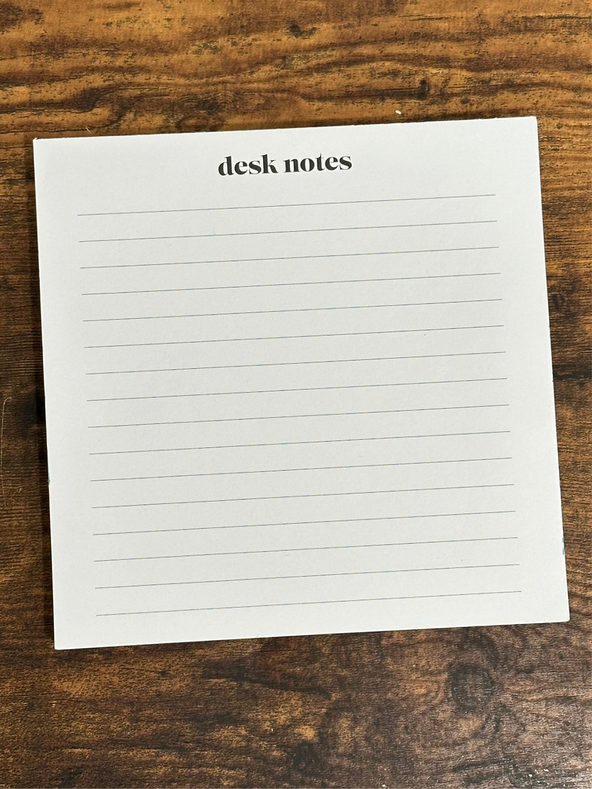 Full Desk Notepad Minimalist Desk Notepad | Warm Pages Notepads
