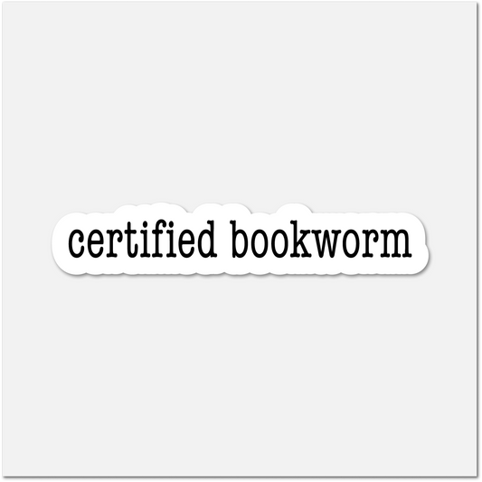 Certified Bookworm Sticker