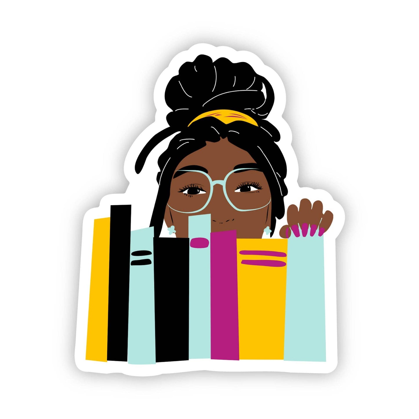 My Bookshelf Stickers | Black Girl Book Lover