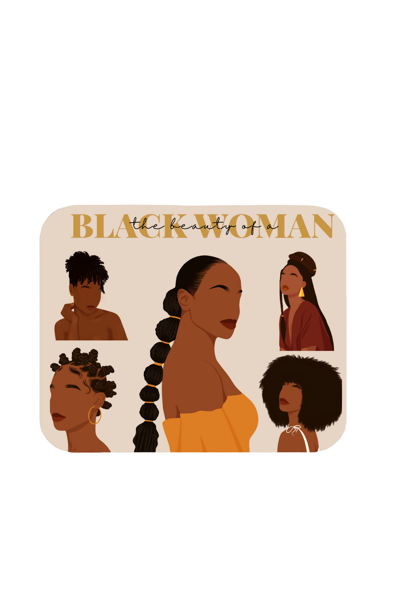 Black Woman Mousepad