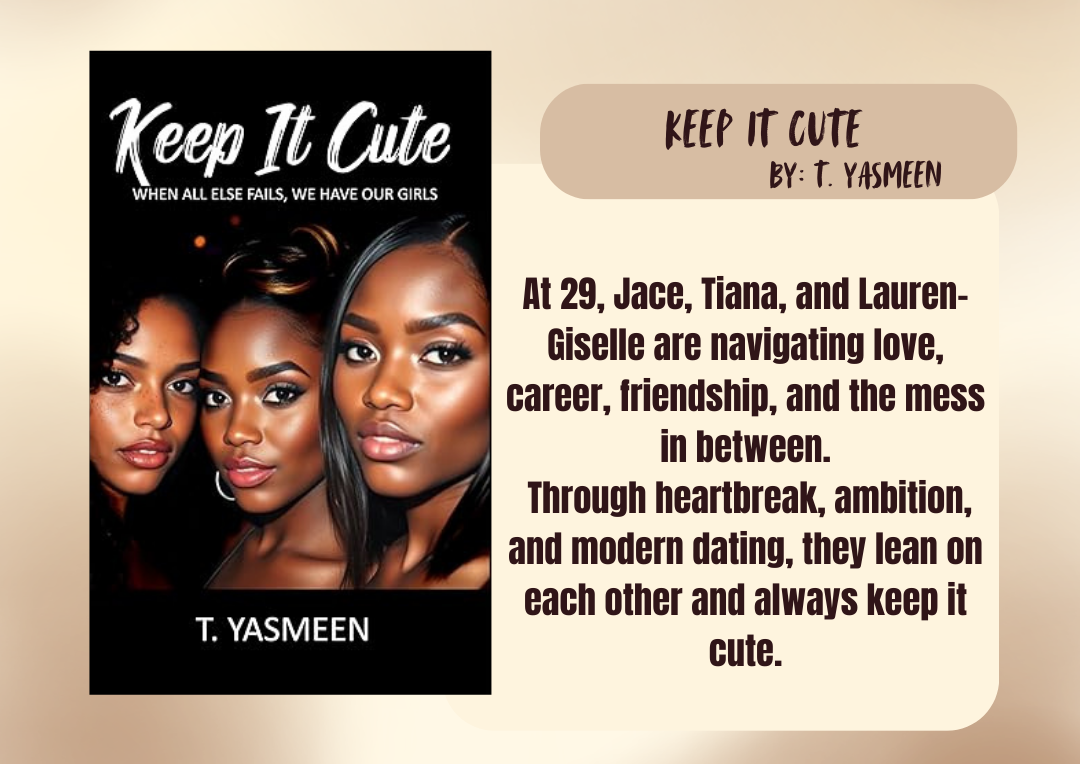 Book cover of 'Keep It Cute' by T. Yasmeen with a description of the book's content.